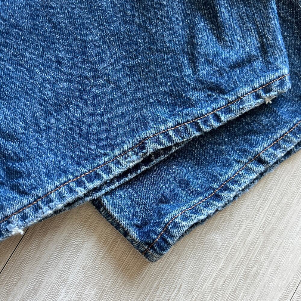 Madewell Curvy Darted Barrel Leg Jean 32 Blue - Picture 10 of 13